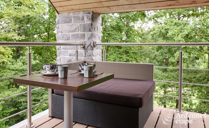 Luxevilla in Durbuy for 8 people with jacuzzi, sauna, covered terrace and private garden