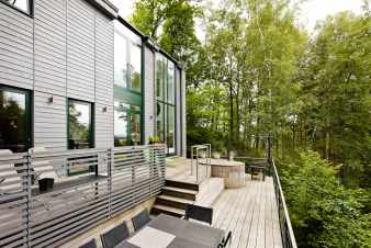 Beautiful villa with sauna and nordic bath for eight people in Durbuy