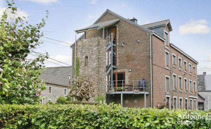 Large farmhouse holiday home in Durbuy, 8 bedrooms, 7 bathrooms, private garden, facilities for families and cyclists, Ardennes