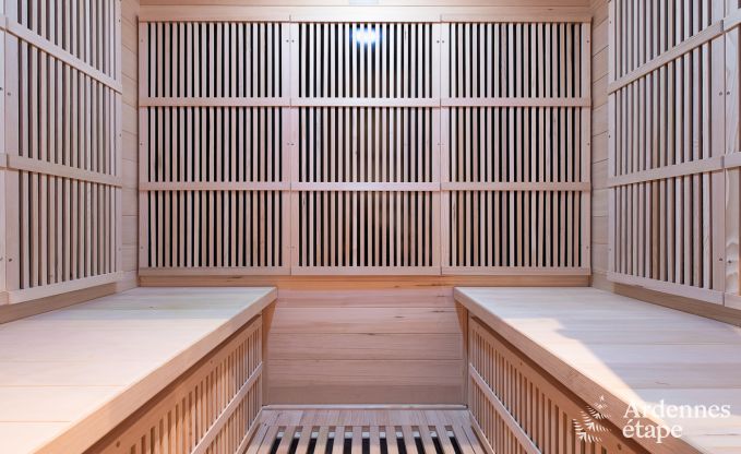 Chalet in Durbuy with sauna and football for 8 persons in the Ardennes