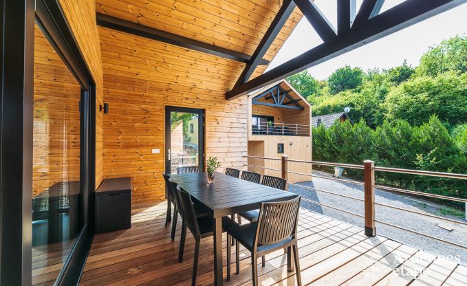 Chalet in Durbuy with sauna and football for 8 persons in the Ardennes