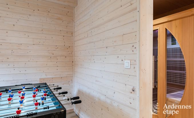 Chalet in Durbuy with sauna and football for 8 persons in the Ardennes