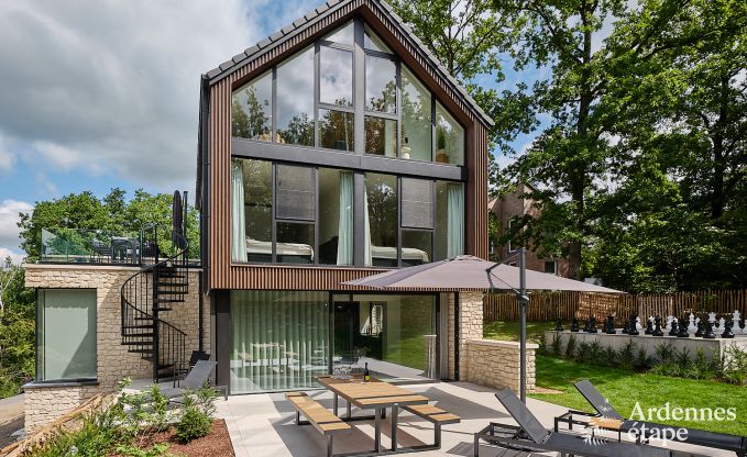 Comfortable holiday home for 4 people in Durbuy with 2 bedrooms, 2 bathrooms, sauna and private garden