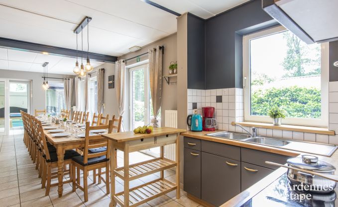 Holiday cottage in Durbuy for 22 persons in the Ardennes