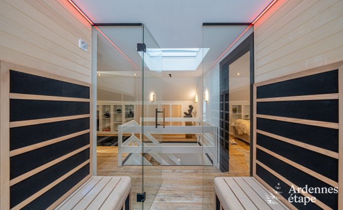 Luxury villa in Durbuy: enjoy wellness, art and nature for 8 people