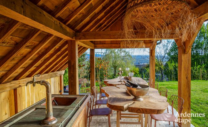 Luxury villa in Durbuy: enjoy wellness, art and nature for 8 people