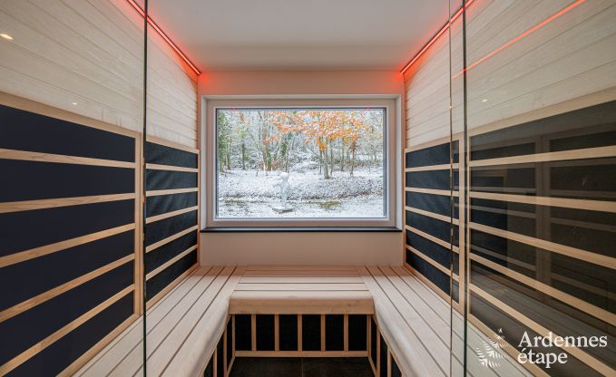 Luxury villa in Durbuy: enjoy wellness, art and nature for 8 people