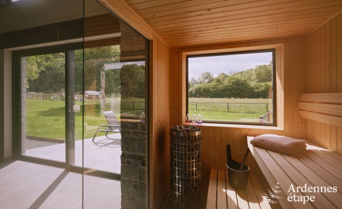 Luxurious villa in Erez�e with 9 bedrooms, 9 bathrooms, indoor pool, sauna and large garden for 24 people