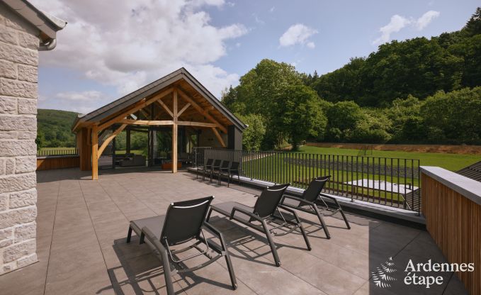 Luxurious villa in Erez�e with 9 bedrooms, 9 bathrooms, indoor pool, sauna and large garden for 24 people