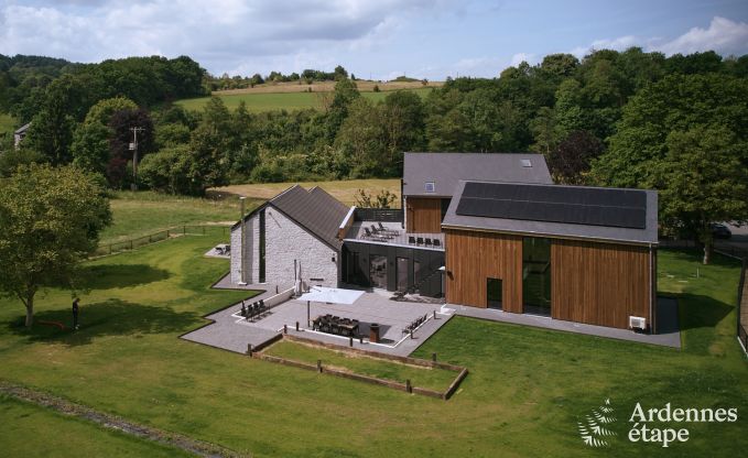 Luxurious villa in Erez�e with 9 bedrooms, 9 bathrooms, indoor pool, sauna and large garden for 24 people