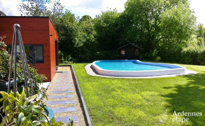 Holiday house with pool in the garden for 2/4 pers. to rent in Eupen