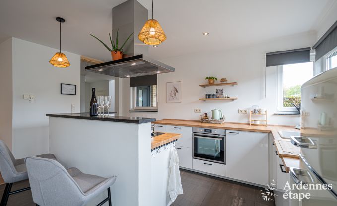 Comfortable house for 7 people in Eupen with 4 bedrooms, modern kitchen, private terrace and garden