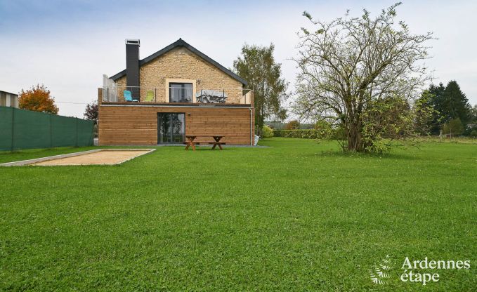 Sandstone farmhouse converted into 6-to-9-person holiday cottage with wellness in Florenville
