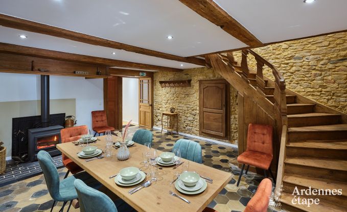 Charming holiday home for 8 people in Florenville with 4 bedrooms, wellness and play tower on the Semois