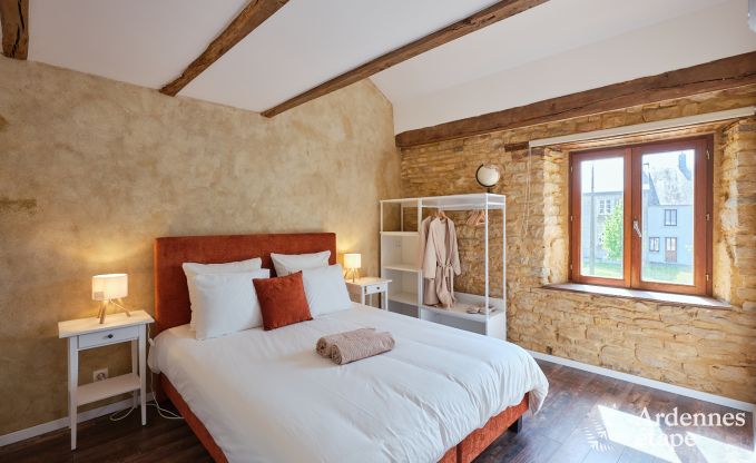 Charming holiday home for 8 people in Florenville with 4 bedrooms, wellness and play tower on the Semois