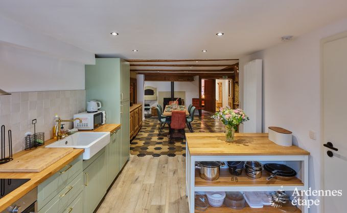 Charming holiday home for 8 people in Florenville with 4 bedrooms, wellness and play tower on the Semois