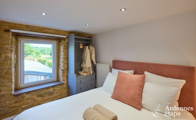 Charming holiday home for 8 people in Florenville with 4 bedrooms, wellness and play tower on the Semois