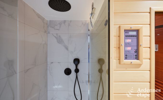 Charming holiday home for 8 people in Florenville with 4 bedrooms, wellness and play tower on the Semois