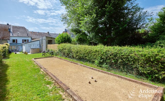 Charming holiday home for 8 people in Florenville with 4 bedrooms, wellness and play tower on the Semois