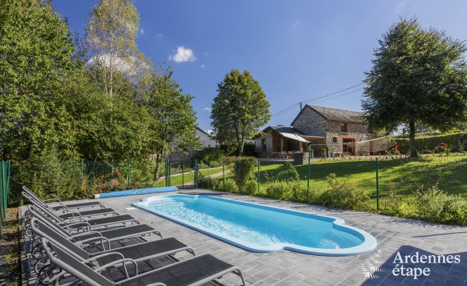 Luxury holiday home with wellness and swimming pool for 8 people between Gouvy and Houffalize