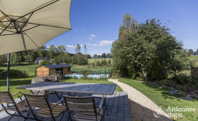 Luxury holiday home with wellness and swimming pool for 8 people between Gouvy and Houffalize