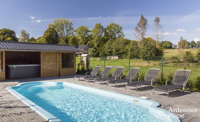 Luxury holiday home with wellness and swimming pool for 8 people between Gouvy and Houffalize