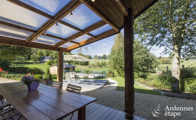 Luxury holiday home with wellness and swimming pool for 8 people between Gouvy and Houffalize