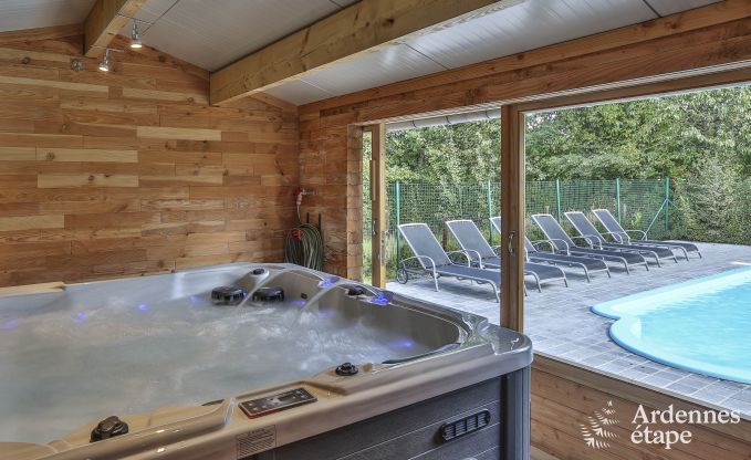 Luxury holiday home with wellness and swimming pool for 8 people between Gouvy and Houffalize