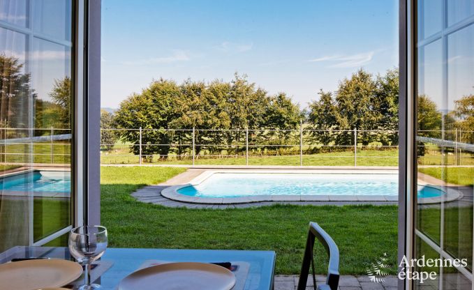 Pretty holiday home for 12 people with outdoor swimming pool in Gouvy