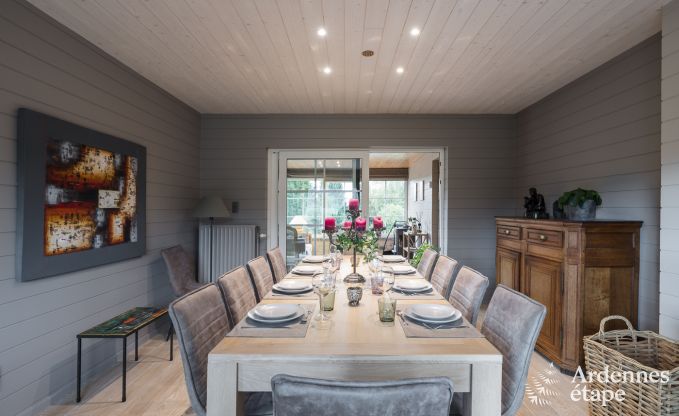 Spacious holiday home for 12 people with swimming pool and private garden in Hamois, Ardennes