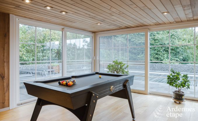Spacious holiday home for 12 people with swimming pool and private garden in Hamois, Ardennes