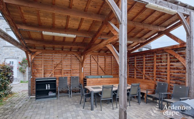 Spacious holiday home consisting of two adjoining buildings in Han-sur-Lesse for 13 people with indoor swimming pool