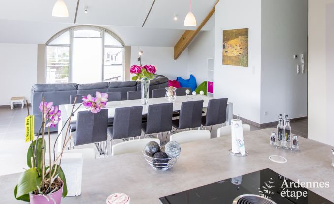 Spacious holiday home consisting of two adjoining buildings in Han-sur-Lesse for 13 people with indoor swimming pool