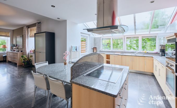Spacious holiday home consisting of two adjoining buildings in Han-sur-Lesse for 13 people with indoor swimming pool