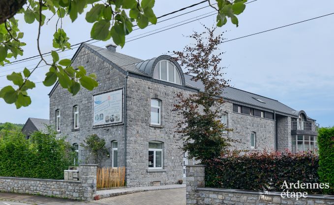 Spacious holiday home consisting of two adjoining buildings in Han-sur-Lesse for 13 people with indoor swimming pool