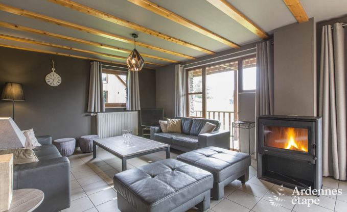 Nice wooden chalet for a stay for 10 to 12 people in Houffalize