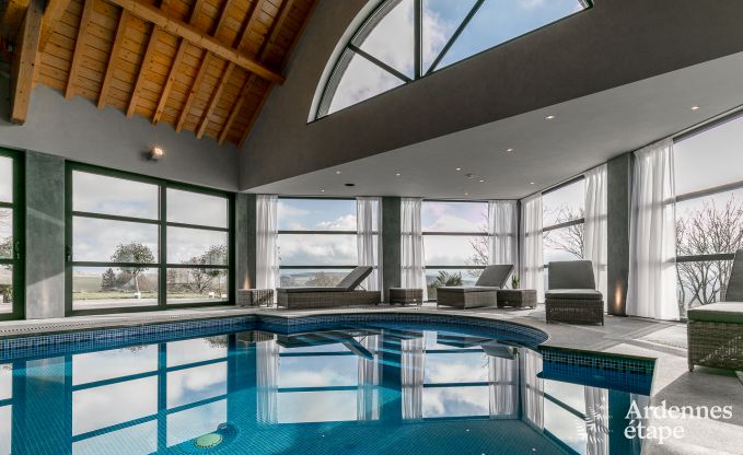 Luxury villa with pool for 12-13 p. in the Ardennes (Houffalize)