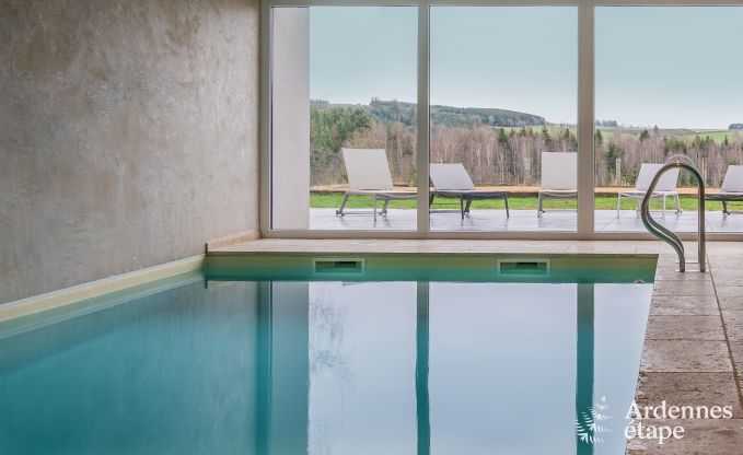 luxury villa in Houffalize: accommodation for 18 people with pool, sauna, and private garden in the Ardennes