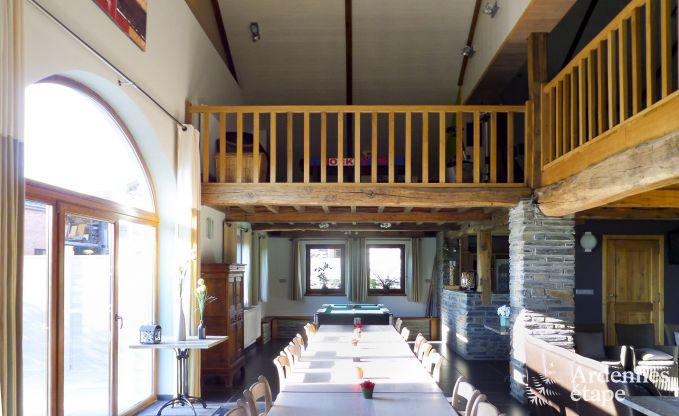 Holiday cottage in Houffalize for 23 persons in the Ardennes