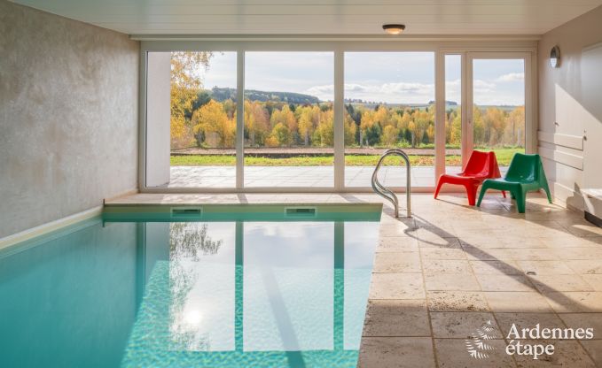 Luxury villa in Houffalize: accommodation for 22 people with pool, sauna, and garden in the Ardennes