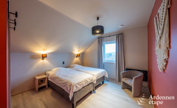 Luxury villa in Houffalize: accommodation for 22 people with pool, sauna, and garden in the Ardennes
