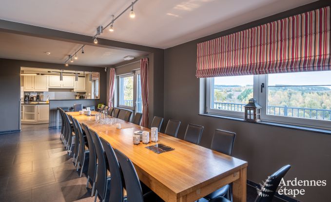 Luxury villa in Houffalize: accommodation for 22 people with pool, sauna, and garden in the Ardennes