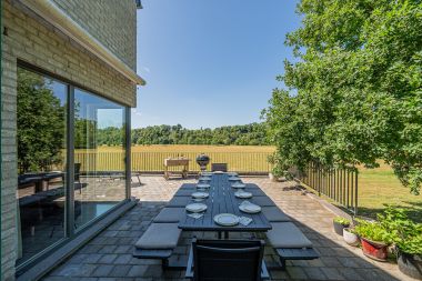 Spacious holiday home in Houyet for 12 people with 5 bedrooms, large playroom and private terrace