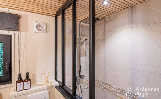 Charming tiny house for 4 people in Lglise with kitchenette, wood stove and private garden