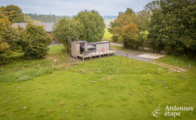 Charming tiny house for 4 people in Lglise with kitchenette, wood stove and private garden