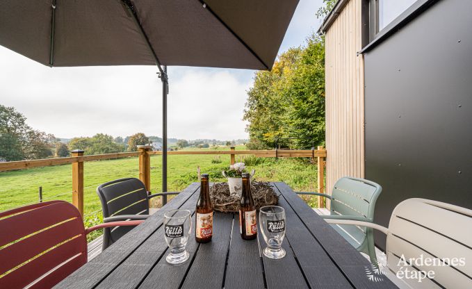 Charming tiny house for 4 people in Lglise with kitchenette, wood stove and private garden