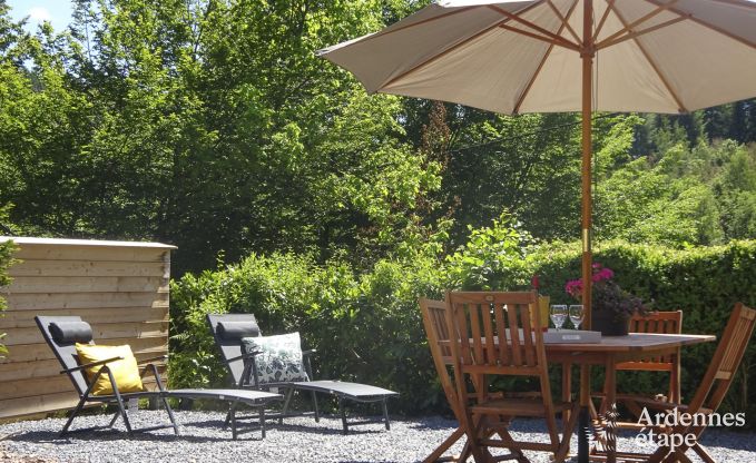 3* chalet for 4 p. to rent in the Ardennes, at the woods’ edge