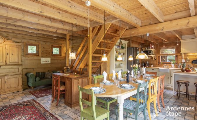 Wooden chalet to rent for 6-8 persons in the Ardennes (Lierneux)
