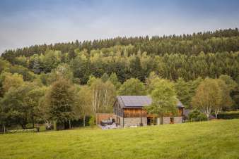 Wooden chalet for 6-8 persons in Lierneux (Ardennes)