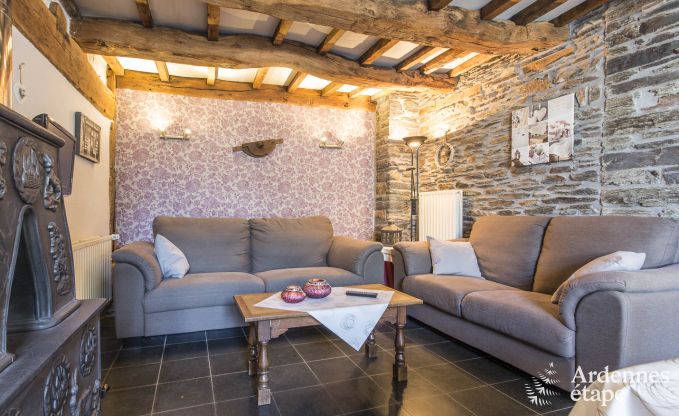Cosy and rustic holiday house near tourist attractions to rent in Lierneux